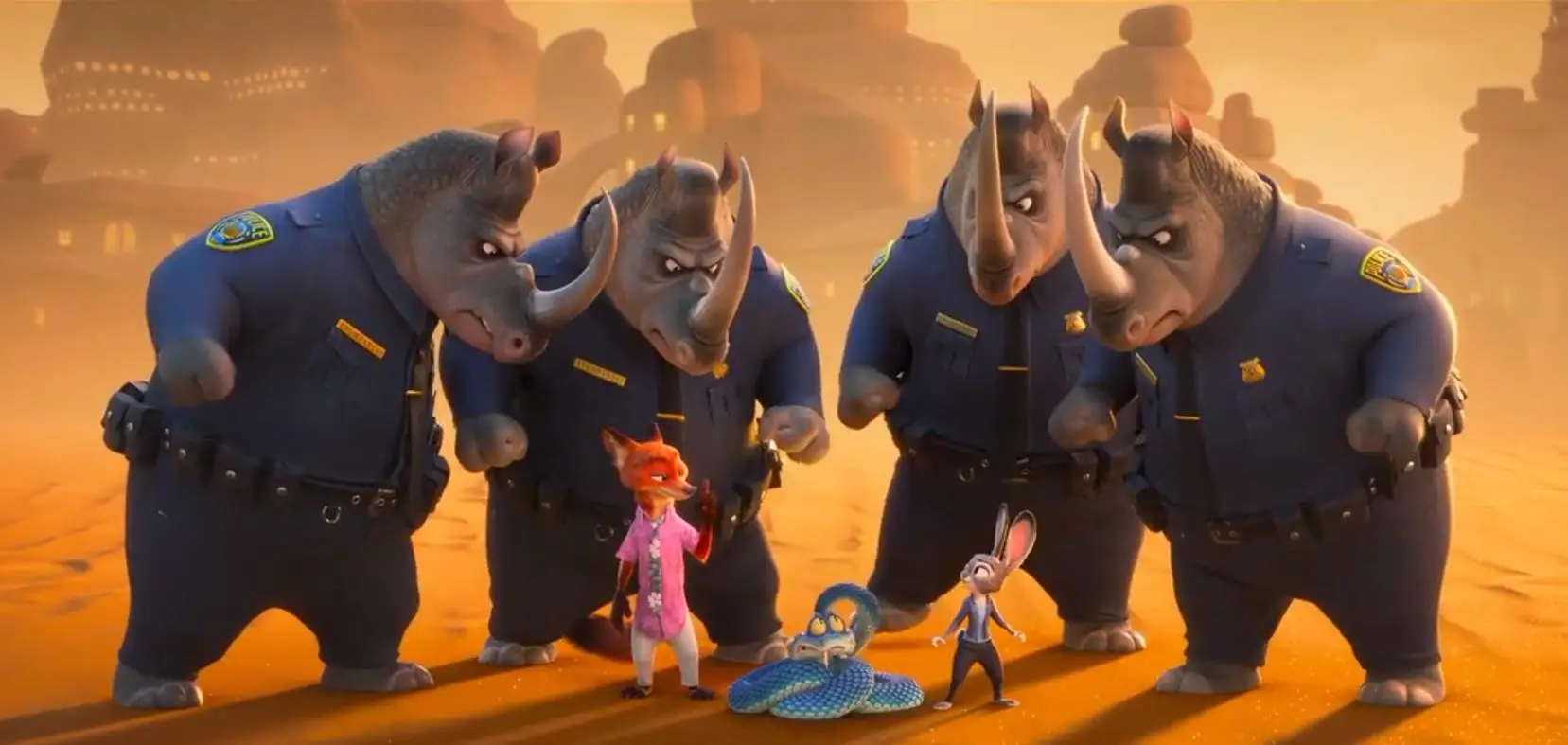 疯狂动物城2 狐尼克兔朱迪蛇盖瑞 神秘反派追捕剧情_疯狂动物城2